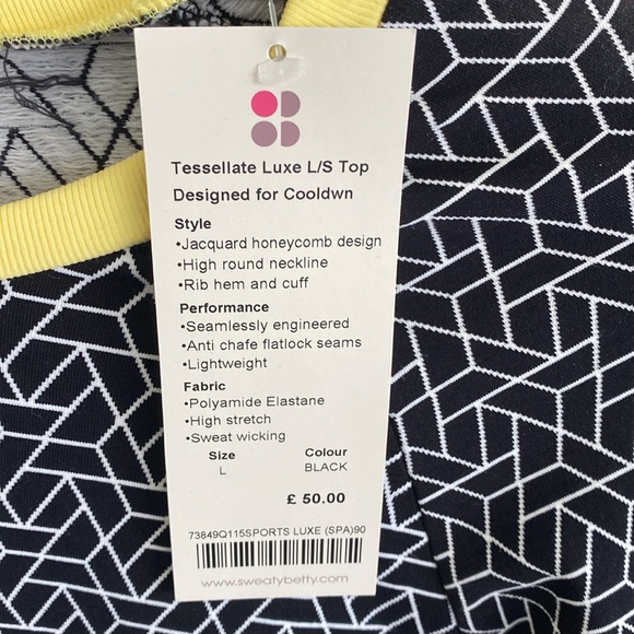 NWT Sweaty Betty L Anti Chafe Shirt Size L - Picture 4 of 4